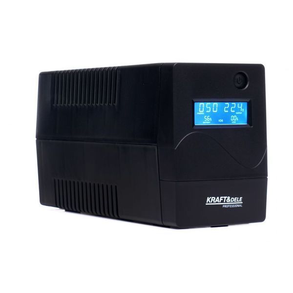Джерело безперебійного живлення UPS 1000VA LCD РК-дисплеєм Kraft & Dele KD1928 KD1928 фото