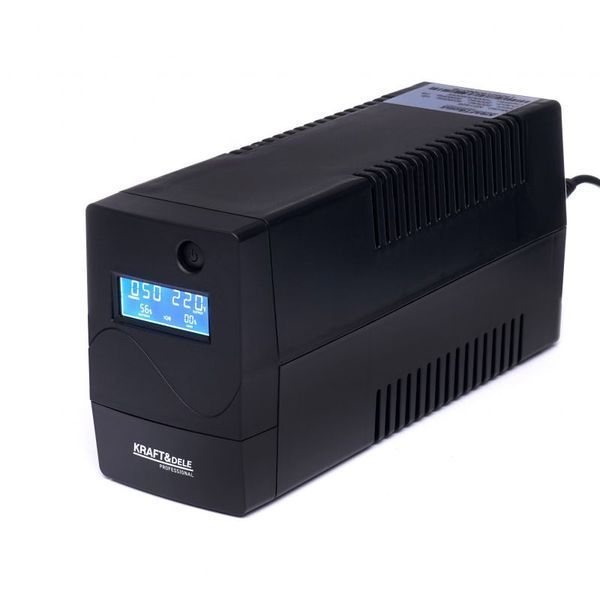 Джерело безперебійного живлення UPS 1000VA LCD РК-дисплеєм Kraft & Dele KD1928 KD1928 фото