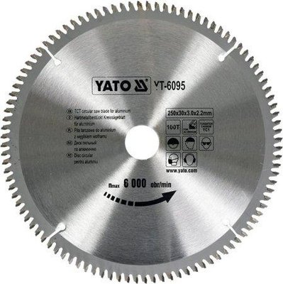 Диск пильный по алюминию 250 мм YATO YT-6095 YT-6095 фото