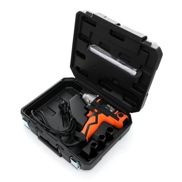 Комплект: електричний ударний гайковерт Kraft & Dele 1/2" (2100 Вт) 800 Нм (2900 об/хв) + головки Vorfal 1/2" (10-32мм) CR-MO&nbsp;(13 ед.) KD1557+V08118 KD1557+V08118 фото