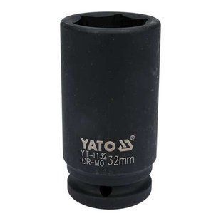 Головка торцева шестигранна ударна 3/4" М32 Х 90 мм YATO YT-1132 YT-1132 фото