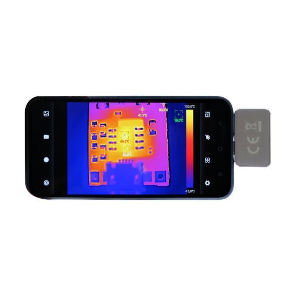 Камера тепловізійна з USB-C роз'ємом для Android (діапаз. темп. -15 ~ +150 / -5 ~ +302. 150-550 / 302-1022 ˚C/˚F) Yato YT-72931 YT-72931 фото