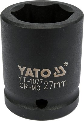 Головка торцевая шестигранная ударная 3/4" (М= 27 мм/L= 50 мм) YATO YT-1077 YT-1077 фото