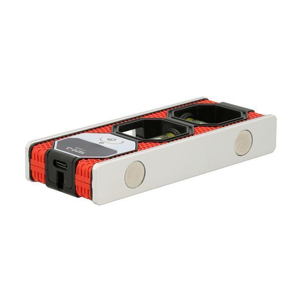 Уровень карманный с магнитным корпусом и лазером 12x 5x 2 см (2 капсулы (горизонтальная/ вертикальная) l= 20м Yato YT-30352 YT-30352 фото