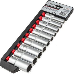Набір торцевих подовжених головок 1/2&Prime; CR-V (10-24 мм) 10 од. Vorfal V08414 V08414 фото