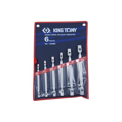 Набор ключей торцевых с карданом 6ед (6-19мм) King Tony 1A06MR 1A06MR фото