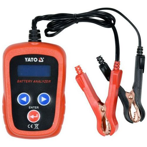Тестер параметров аккумуляторов до 12 В с LED цифровым дисплеем YATO YT-83113 YT-83113 фото