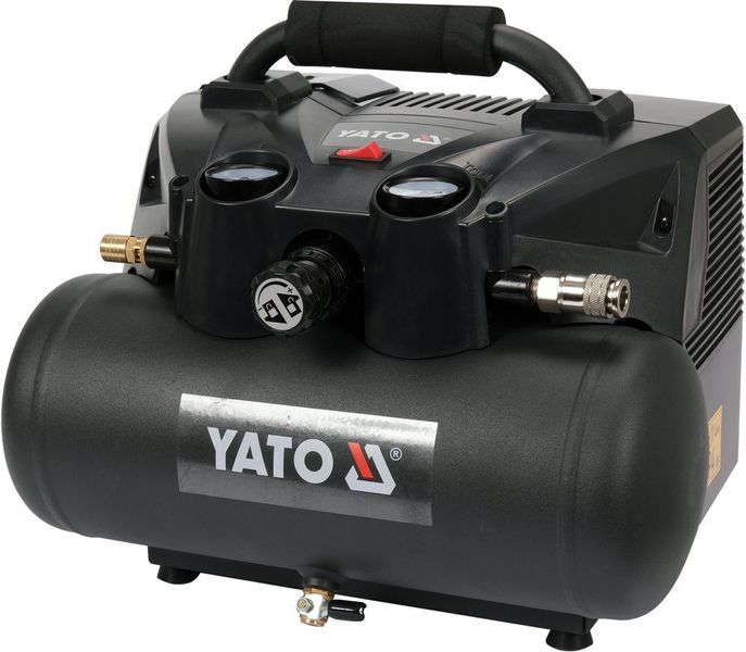 Компрессор аккумуляторный 36 В (2х18В)/800 Вт (≤ 8 Bar) 98 л/мин/ 6 л (без аккумулят.) Yato YT-23242 YT-23242 фото
