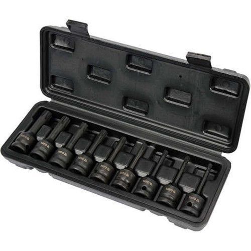 Набір ударних біт RIBE 1/2" (RM5-RM14) 9 шт. в кейсі Yato YT-10681 YT-10681 фото