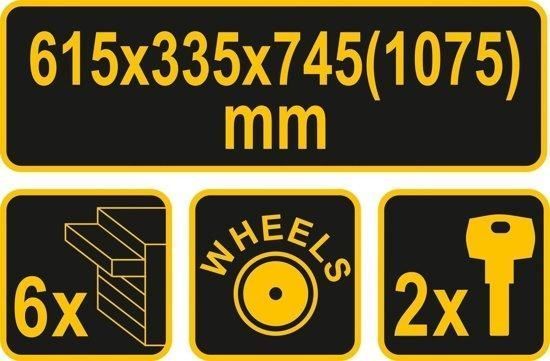 Тележка для инструмента с 6 ящиками Vorel 81830 81830 фото