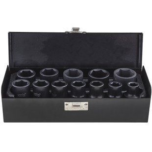 Набір ударних головок 1/2" (10&ndash;24 мм) 12 шт. в кейсі Vorfal V088132 V088132 фото