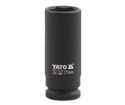 Головка торцевая ударная 6-гранная 1" 27 мм YATO YT-1175 YT-1175 фото