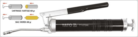 Шприц плунжерный для смазки с жестким аппликатором 600 см³ YATO YT-07044 YT-07044 фото