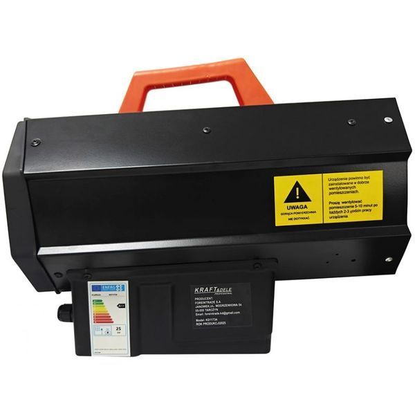 Газовий обігрівач 25 кВт (теплова гармата) 320 м&sup3;/год (1.09 кг/год) + редуктор Kraft & Dele KD11734 KD11734 фото
