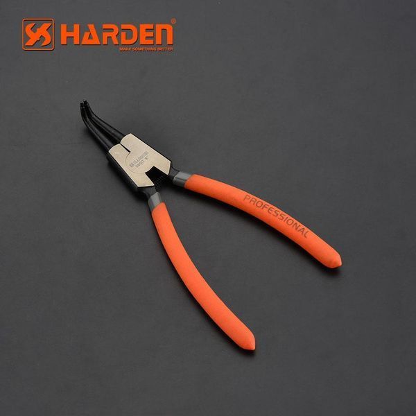 Щипці для стопорних кілець 9" загнуті на розжим Harden Tools 560510 560510 фото