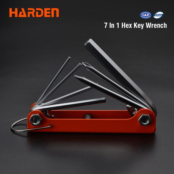 Набор шестигранников и отверток в ключнице 7 в 1 Harden Tools 540610 540610 фото