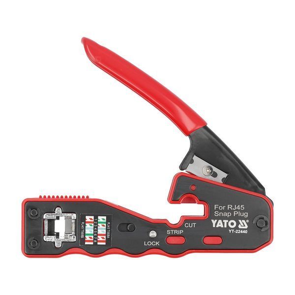 Клещи для обжимки и зачистки кабелей RJ45 (L=135 мм) Yato YT-22440 YT-22440 фото