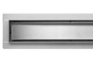 Трап підлоговий (мокрий+сухий) зливний з поворотним сифоном "ROTARY" 90 X 4 Х 5 см FALA 75349 75349 фото