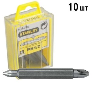 Біти (вставки) двосторонні PH1 / PH2 (10 шт.) STANLEY 1-68-784 1-68-784 фото