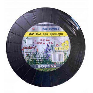 Ліска для тримера "квадрат" 3.0 мм X 300 м ТМ "VIROK" 10V012 10V012 фото