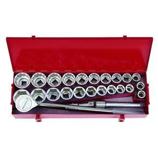 Набор головок 3/4" 25 пр. 22-50 мм - 7/8" - 2" ( 6-гр+12-гр.) King Tony 6325CR01 6325CR01 фото