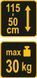 Опора телескопическая для строительно-монтажных работ (h = 50 - 115 см) Max m = 30 кг VOREL 29440 29440 фото 3
