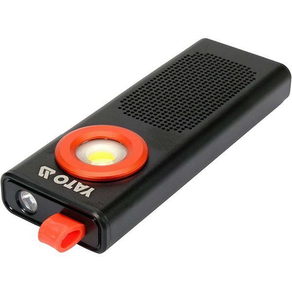 Ліхтар світлодіодний акумуляторний Li-Po 3.7 В (2000 mАч) 500 Lm динамік 3W Bluetooth Yato YT-08557 YT-08557 фото