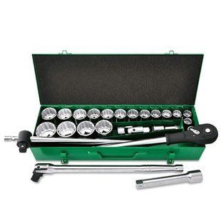 Набір інструменту дюймового 3/4" 24 од. (12-гр.) metal case Toptul GCAD2405 GCAD2405 фото