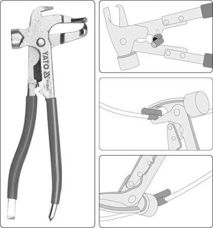 Клещи для балансировки колес YATO YT-0643 YT-0643 фото