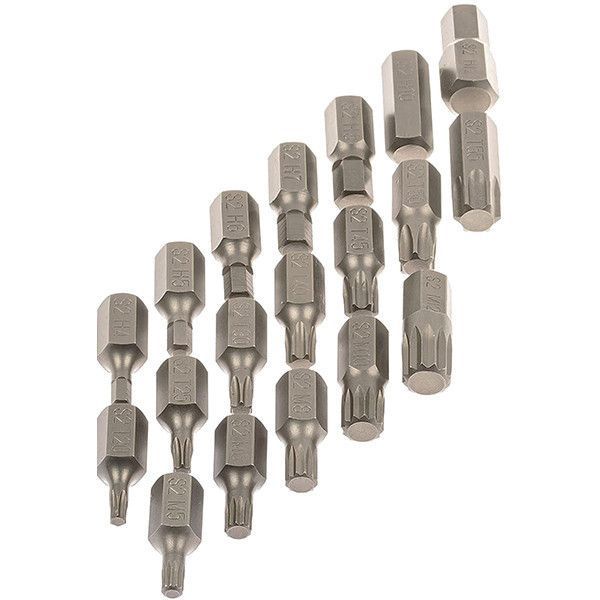 Набор бит IMBU (HEX/TORX/ SPLINE) 40 единиц в пластиковом кейсе Vorfal V08070 V08070 фото