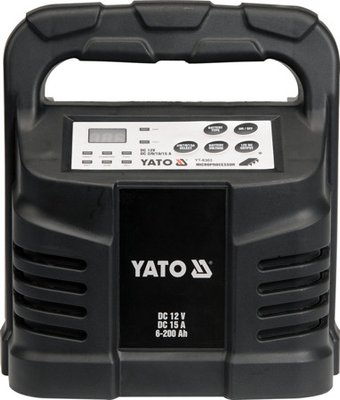 Зарядний пристрій 12V 15А 6-200AH YATO YT-8303 YT-8303 фото