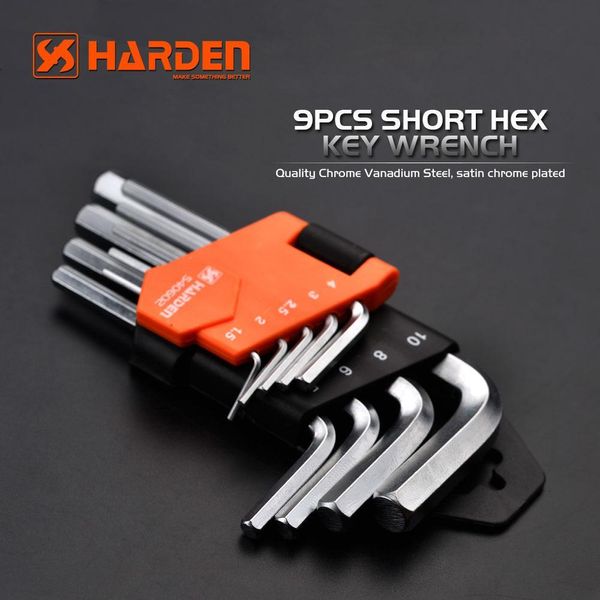 Набір шестигранних ключів Hex 9 од. Harden Tools 540602 540602 фото