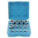 Набор торцевых головок CrV (1/2"/ 3/8" /1/4") E-TORX 14 ед. Vorfal V08060 V08060 фото 1