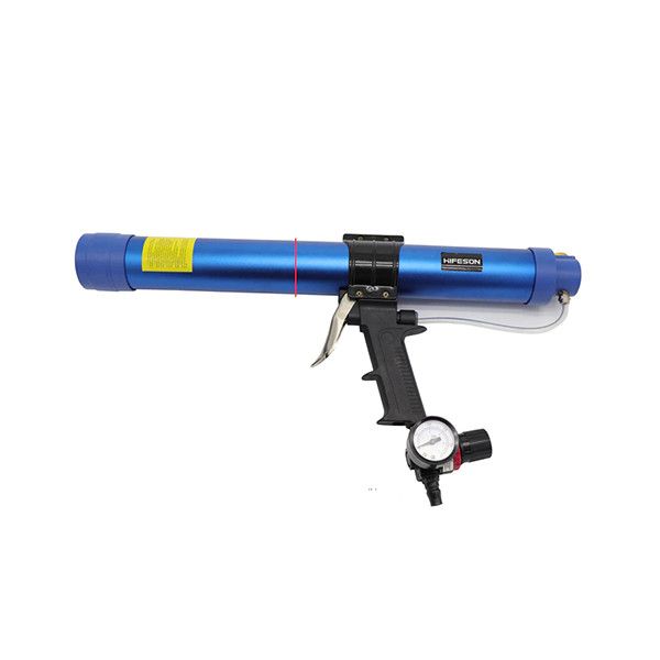 Пневматический пистолет для герметиков в мягкой упаковке 600 ml с насадками 24 предмета Hifeson H600-3 H600-3 фото