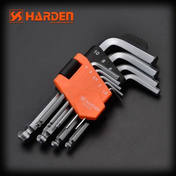 Набор шестигранников HEX с шаром 9 ед. Harden Tools 540603 540603 фото