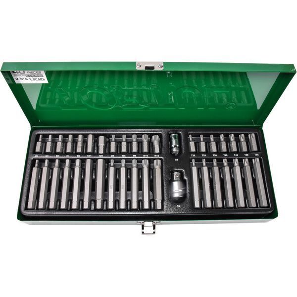 Набір біт 10 мм HEX/TORX/SPLINE 40 од. Toptul GAAD4002 GAAD4002 фото