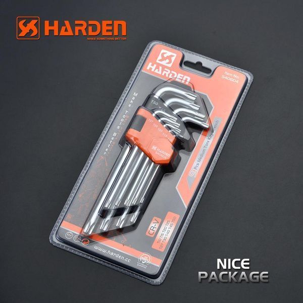 Комплект шестигранников длинных Torx 9 ед. Harden Tools 540604 540604 фото