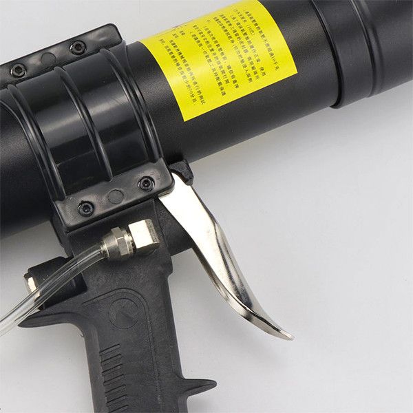 Пневматический пистолет для герметика в твердой упаковке 310ml с насадками 12 предметов Hifeson H310-4 H310-4 фото