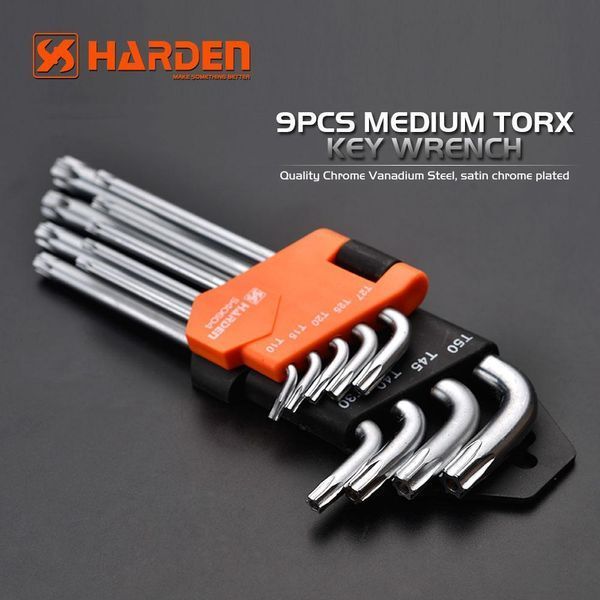 Комплект шестигранников длинных Torx 9 ед. Harden Tools 540604 540604 фото